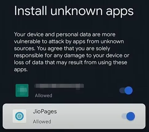 En espera de instalar JioPages En espera de instalar JioPages